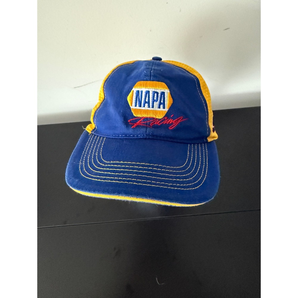 NAPA Racing Chase Elliott 9 Hat Blue Yellow NASCAR Adjustable Mesh Back Cap